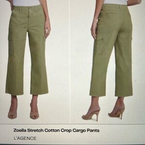 NWT L’Agence Zoella stretch cargo pants, slightly cropped, I bought two! Size 27